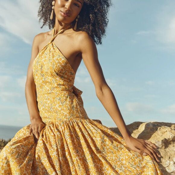EDDY Krystal Dress in Ivory & Clementine Floral | 2XL | NWT - Picture 1 of 6